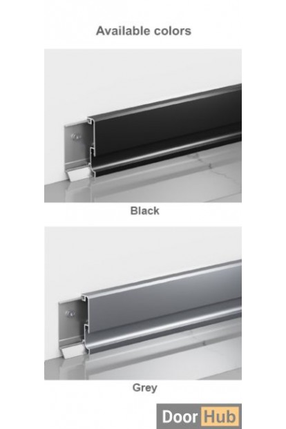 6cm Recessed LED Skirting with Vertical Light Channel for UAE Projects